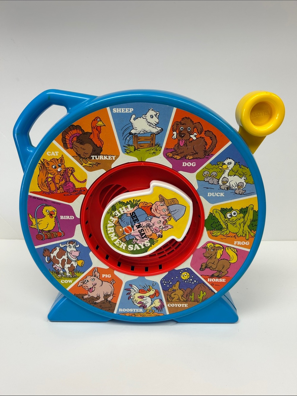 Vintage 1989 “See ‘N Say” The Farmer Says By Mattel Inc ,made in Mexico